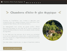 Tablet Screenshot of chambresdhoteatypique.com